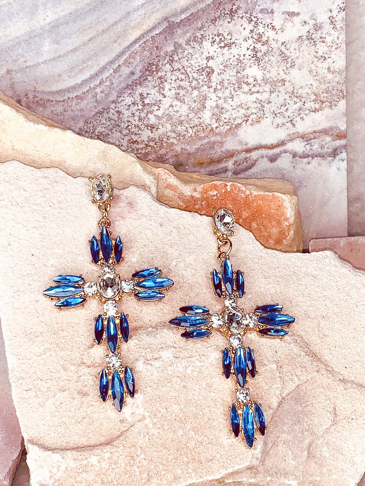 Rome Earrings - Blue