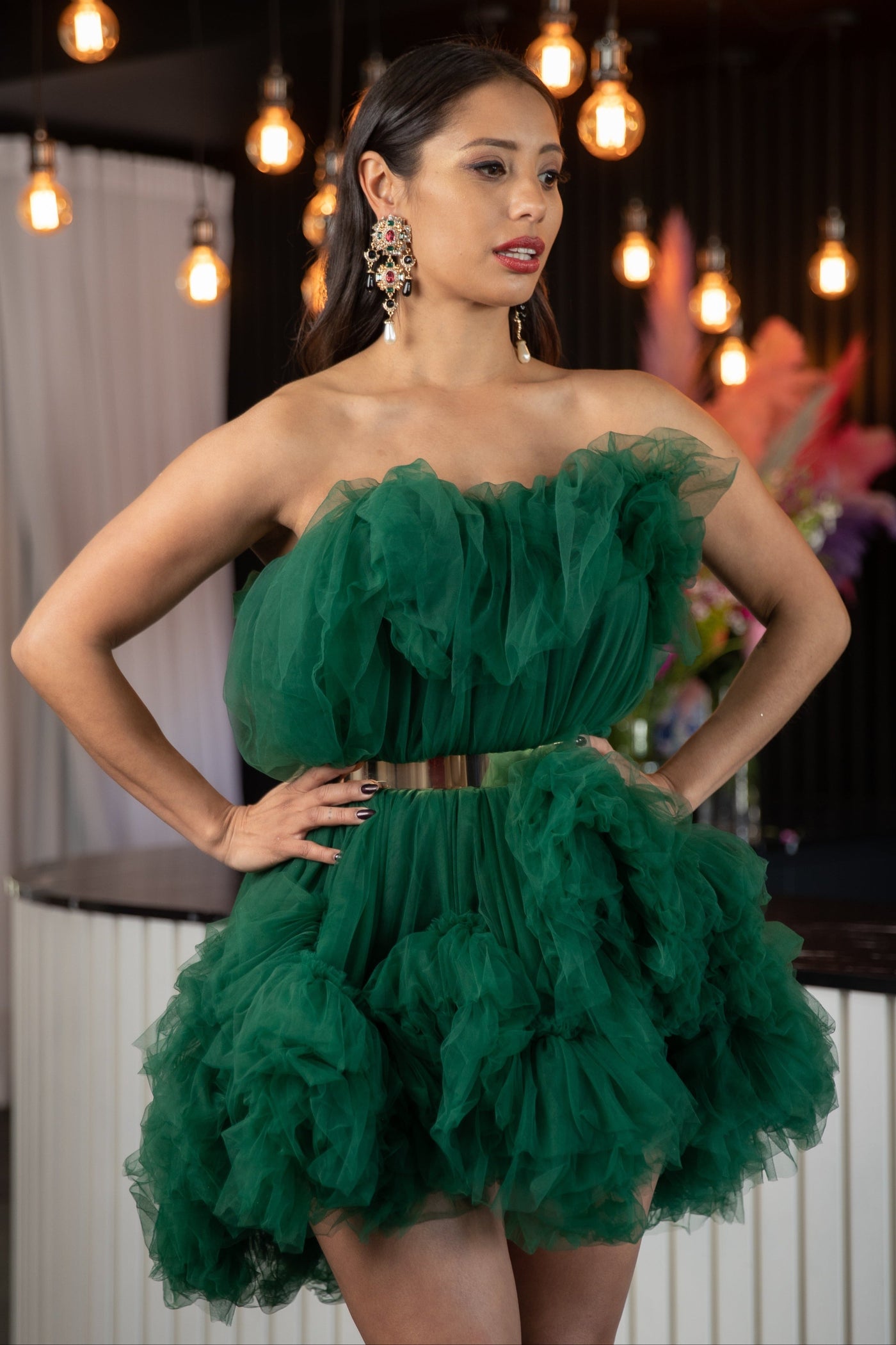 white christmas dresses Sexy Slit Jade Shimmer Cutout Peacock Feather Prom Dress white christmas dresses Sexy Slit Jade Shimmer Cutout Peacock Feather Prom Dress